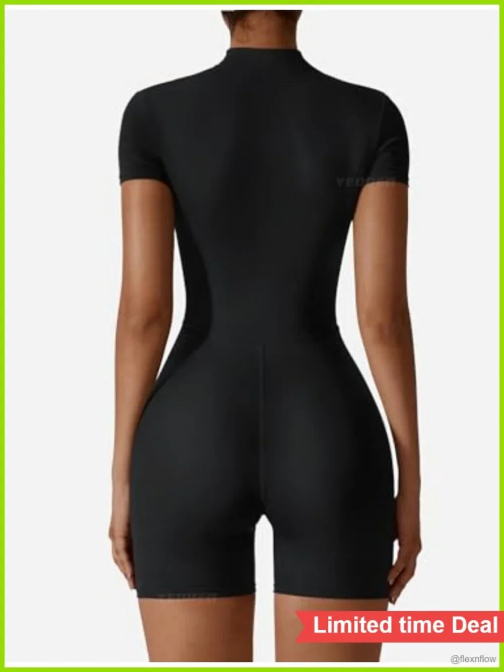 High Compression Squat Proof Quick Dry Short Sleeve Jumpsuit